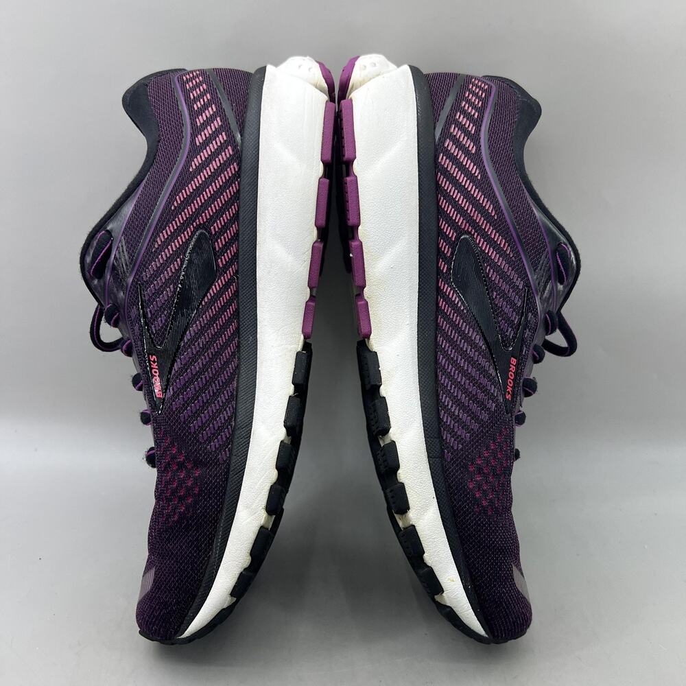 Brooks Ghost 12 Running Shoes Women Size 9 B Purple Mesh Comfort Low Sneakers - Picture 6 of 9